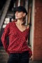 Women's Parina Leo Crimson | Freeman T. Porter Knitwear