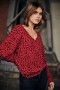 Women's Parina Leo Crimson | Freeman T. Porter Knitwear