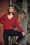 Women's Parina Leo Crimson | Freeman T. Porter Knitwear