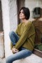 Women's Priya Rib Green Moss | Freeman T. Porter Knitwear
