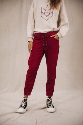 Celine Dobby Rhubarb | Freeman T. Porter Cropped