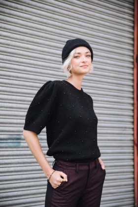 Women's Pearly Black | Freeman T. Porter Knitwear