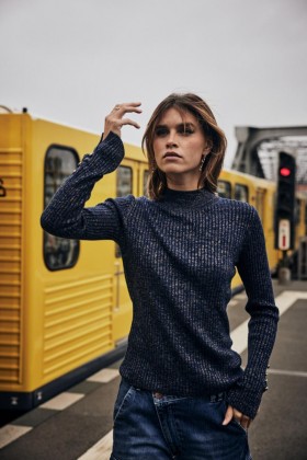 Women's Pryma Navy | Freeman T. Porter Knitwear