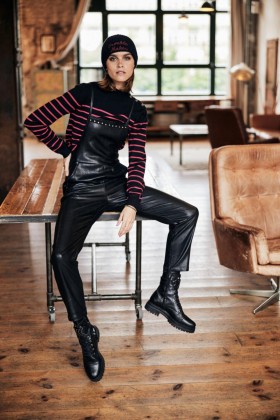  Macacão e macacão feminino Thalie Biker preto | Freeman T. Porter