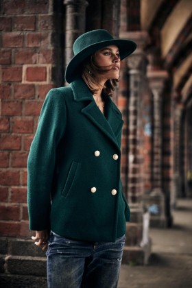  Jaquetas e Blazers Veda Plain Verde Escuro Feminino | Freeman T. Porter