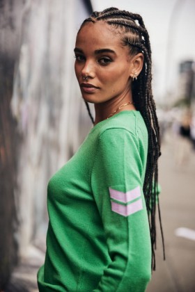  Femme Poly Intersia verde menta | Freeman T. Porter Mailles