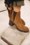  Femme Nielsa Suede Tobacco Brown | Freemana T. Portera Chaussuresa