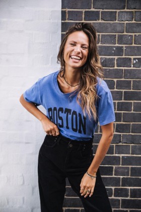  Femme Suria Print Boston Surf The Web | Koszulki Freeman T. Porter