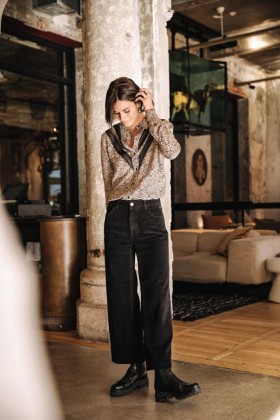  Femei Nylia Veluto Negru | Freeman T. Porter Cropped