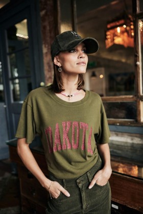  Ženske Dakota Khaki majice s printom Suria | Freeman T. Porter