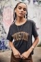 Femme Suria Print Houston Old Black | Freeman T. Porter T-shirts