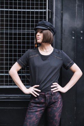  Camiseta Taciana Negra para Mujer | Camisetas Freeman T. Porter