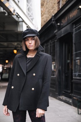  Chaqueta Veda Lisa Negra para Mujer | Chaquetas y Blazers Freeman T. Porter