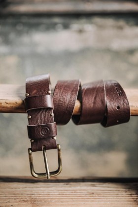  Cinturones Thanos marrón oscuro para hombre | Freeman T. Porter