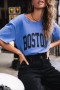  Femme Suria Print Boston Surf The Web | Freeman T. Porter T-shirts