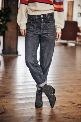 Edita Denim Parigi Mørk | Freeman T. Porter Cropped