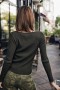  Pigalie Kombu Green voor dames | Freeman T. Porter Knitwear