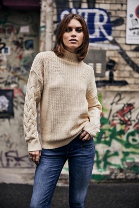 Dames Feather Off White | Freeman T. Porter Knitwear