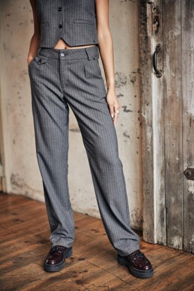  Naisten Alba Buren Grey Moon Rock | Freeman T. Porter High Waist -toppi