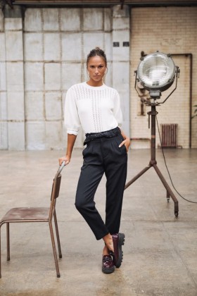  Femme Isadora Zebrita musta | Freeman T. Porter Cropped