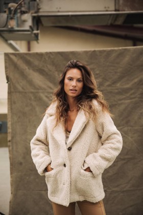  Vestes et blazers Mathie Fur écru pour femme | Freeman T. Porter