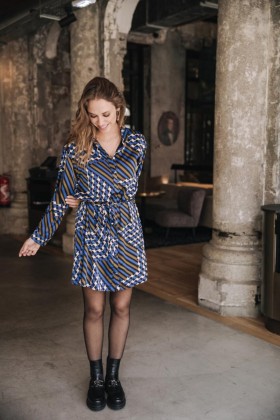  Robe Rawen Zag bleu électrique pour femme | Robes et jupes Freeman T. Porter