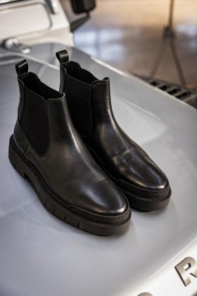 Bottines et baskets Morro Smooth noires pour homme | Freeman T. Porter