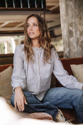  Crecia Stripes Dunkelblau für Damen – Freeman T. Porter Tops & Hemden