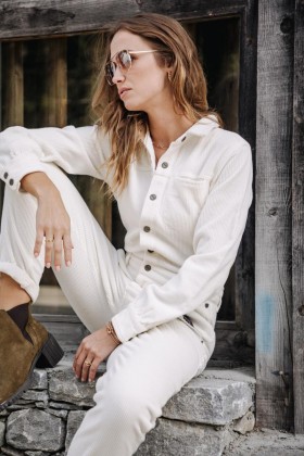  Lesly Veluto Egret für Damen | Freeman T. Porter Jumpsuits & Overalls