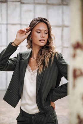  Océane Buren Khaki Forest Night für Damen – Freeman T. Porter Jacken & Blazer