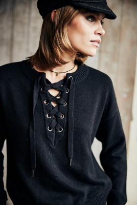  Damen Pramie Schwarz | Freeman T. Porter Strickwaren