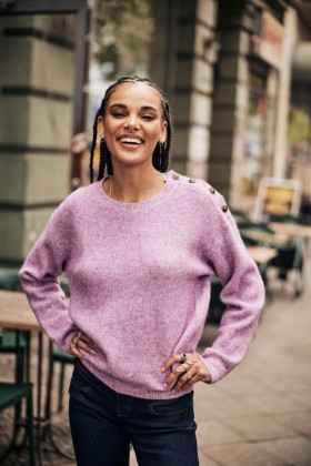  Γυναικείο Priya Rib Lilac | Πλεκτά Freeman T. Porter