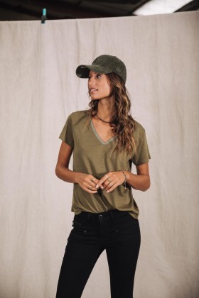  Tora Woman Dusty Olive | Μπλουζάκια Freeman T. Porter